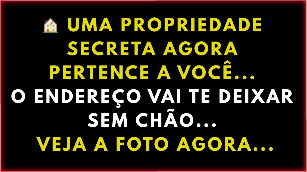 🏠 UMA PROPRIEDADE SECRETA AGORA PERTENCE A VOCÊ... O ENDEREÇO VAI TE DEIXAR SEM CHÃO... VEJA A FOTO