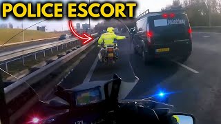 [POV] Police Almost GOT HIT While Clearing Busy Highway