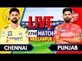 Live: PBKS vs CSK, IPL 2025 22nd Match Live Score | Live Cricket Match Today | Punjab vs Chennai