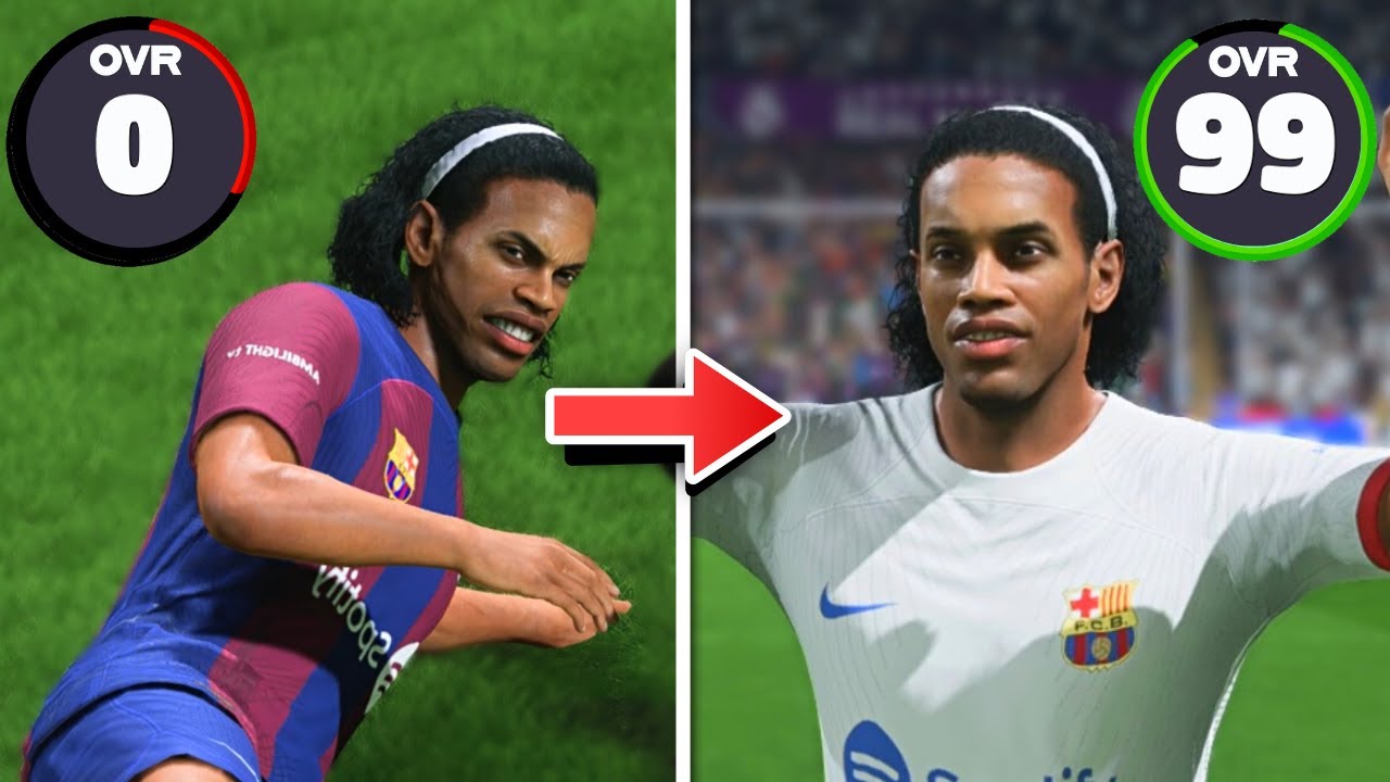 Varje mål Ronaldinho gör ger +1 uppgradering! FC24 Svenska