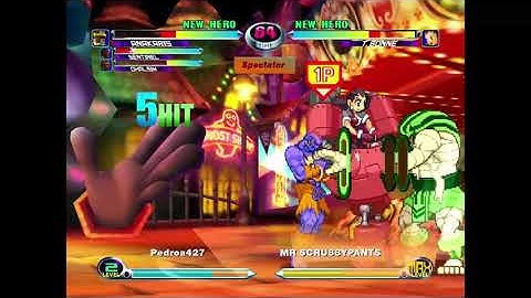 MvC2: Maddroo - Anakaris Crossup to Throw to Curse Infinite 90% Sequence