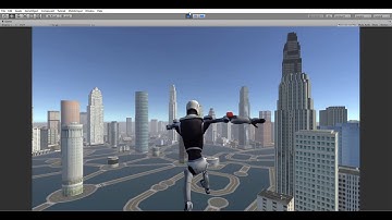 Unity CityEngine with UCL Quad Robot Jump Test