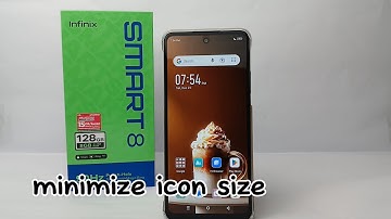 How To Minimize Icon Size On Infinix Smart 8