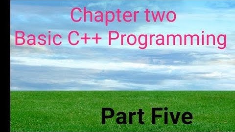 General Concept of Basic C++ Programming Amharic vidio