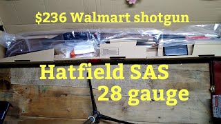 Hatfield SAS 28 gauge semi-automatic shotgun. $236. Walmart shotgun. unboxing and first look.