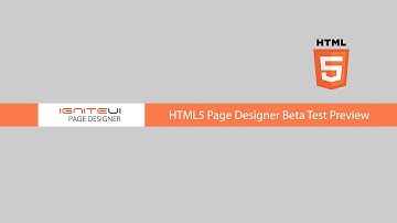 Infragistics jQuery / HTML5 Page Designer