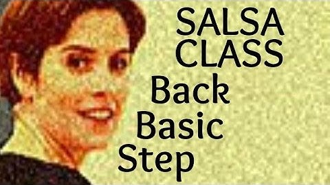 Salsa Basic Back Step from Salsa class for beginners 4/22