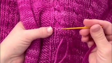Fixing a Missing Cable on a Finished Knit with Duplicate Stitch