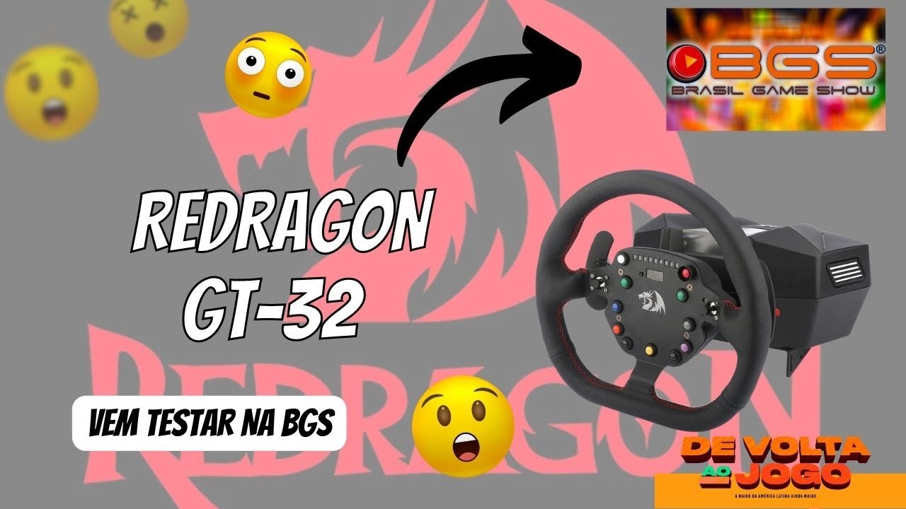 TESTAMOS O REDRAGON GT32! O VOLANTE PROFISSIONAL DA REDRAGON! 