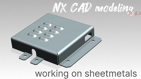 working on sheetmetals । NX CAD MODELING #newvideo #nxcad #siemens #siemensnx