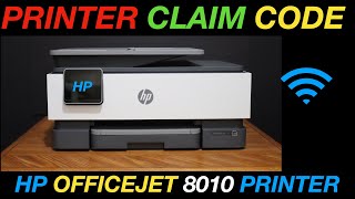 How To Find The Printer Claim Code of HP OfficeJet 8010 Printer ?