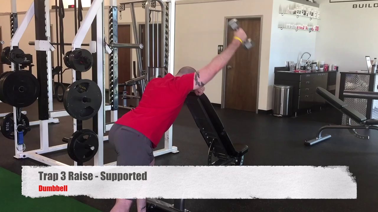 Trap 3 Raise Supported Dumbbell YouTube