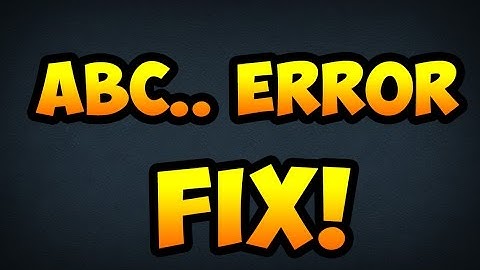 Black Ops 3 Error Code: ABC... Server not available - *FIX*