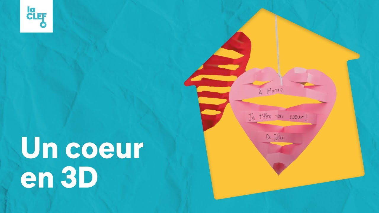 Fabriquer un cœur en 3D - YouTube