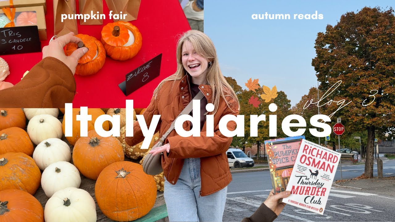 Autumn in Italy 🍂🇮🇹 pumpkin fair, christmas decorations and a book haul!
