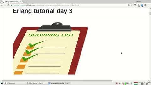 Erlang tutorial day 3 (Lists, strings)