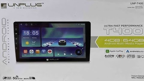 Unplug T400 Android Stereo | Apple Carplay & Android Auto 4GB 64GB