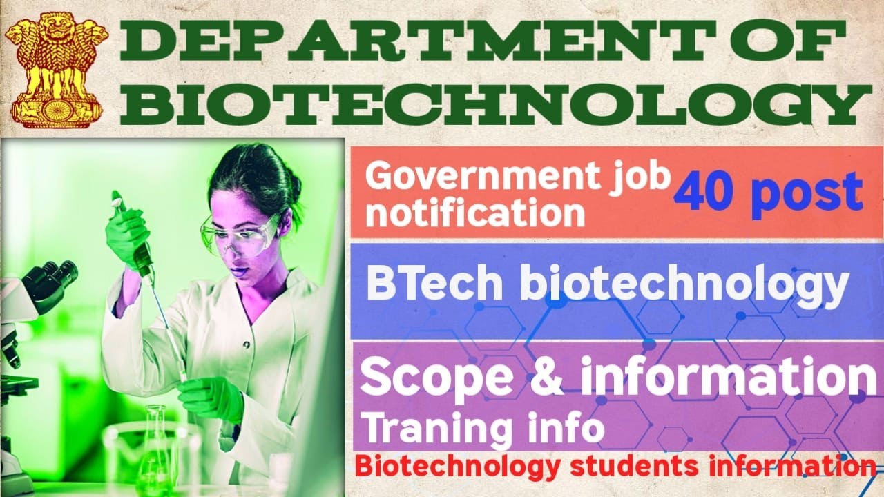 phd biotechnology government jobs