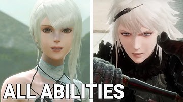 NieR Replicant ver.1.22 - Kaine + Nier (all abilities & combos)