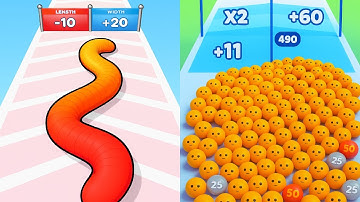 Gummy Worm Go Vs Food Run 🌀🌀🌀 Walkthrough All New Max Update Mobile Tiktok Gameplay GH6427