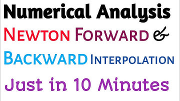 Newton Forward & Backward | Interpolation formula | Example in Urdu/Hindi