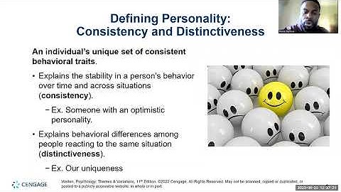 Lecture 11 | Chapter 11 Personality | Dr. Randy Barbour