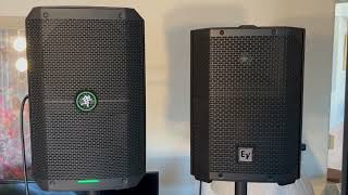 Part 3 Sound Demonstration The New EV Everse 8 compared to The Mackie Thump Go