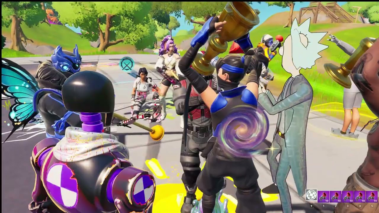 party royale he has the rarest fortnite skin