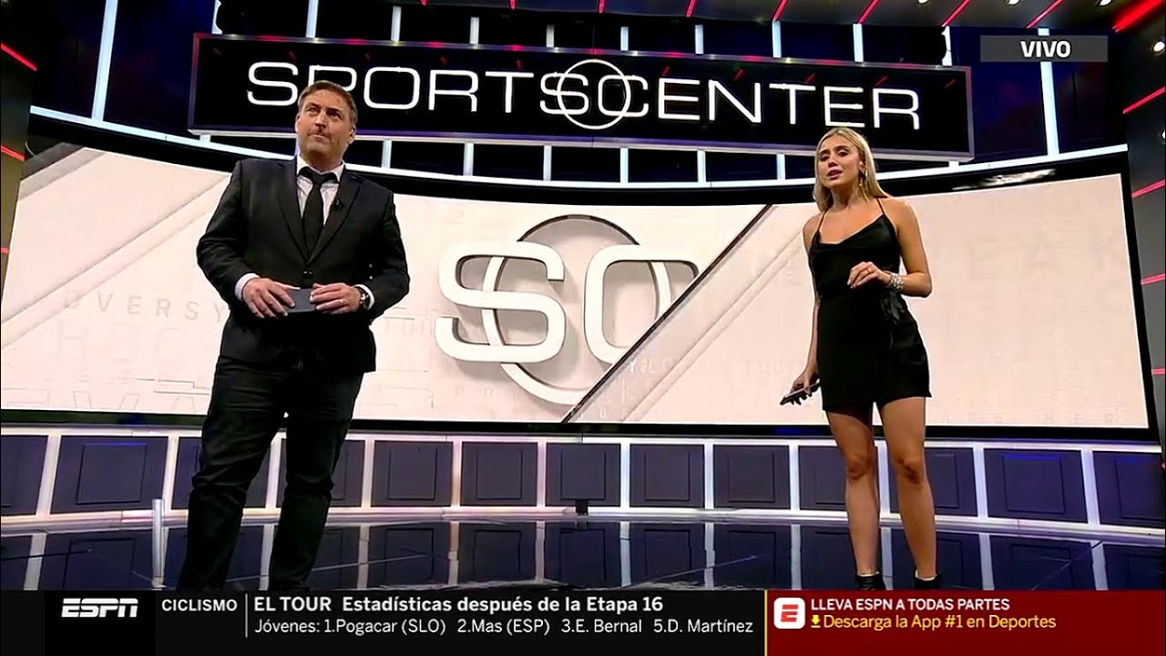 Morena Beltrán y Jorge Barril conducen SportsCenter - ESPN2 15/9/2020