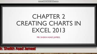 Charts || Types of Charts || Part 1 || Class 7|| Chapter 2 || Creating Charts in Excel 2013
