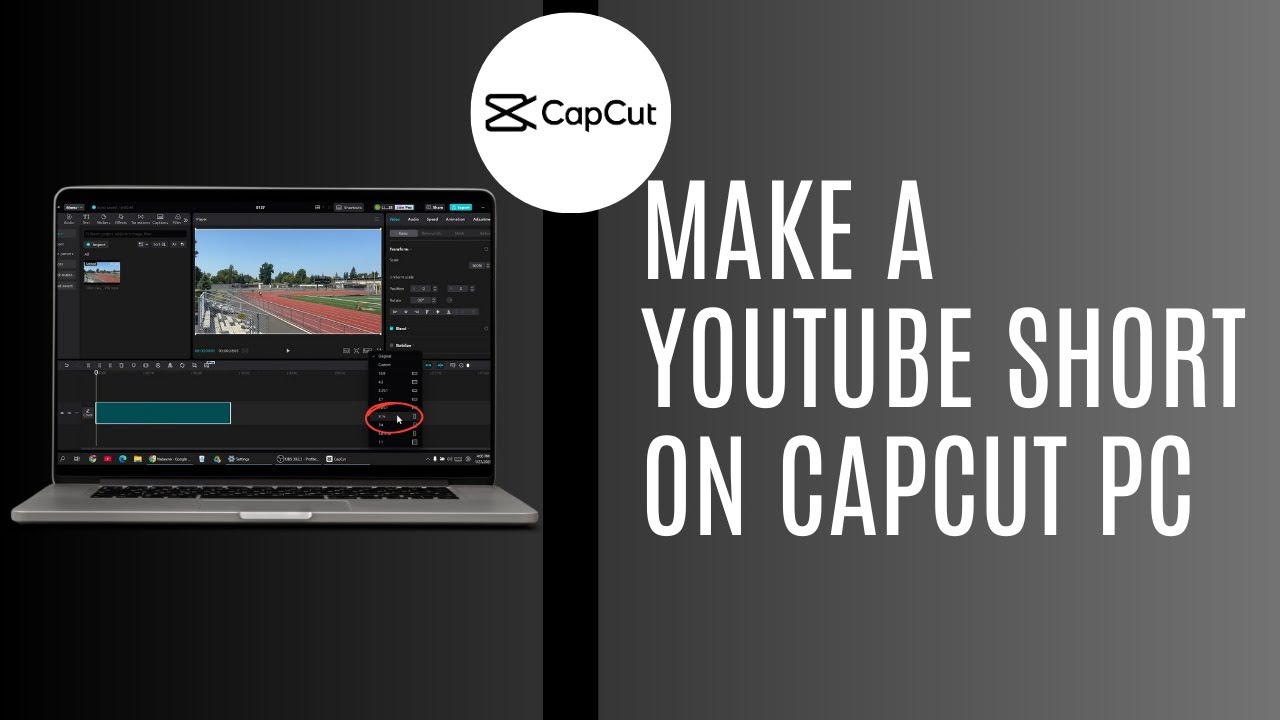 How To Make a YouTube Short on CapCut PC - YouTube