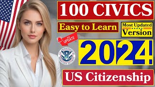 2024 Random 100 Civics Questions and Answers by Group: US Citizenship Interview | Slow Easy Answer