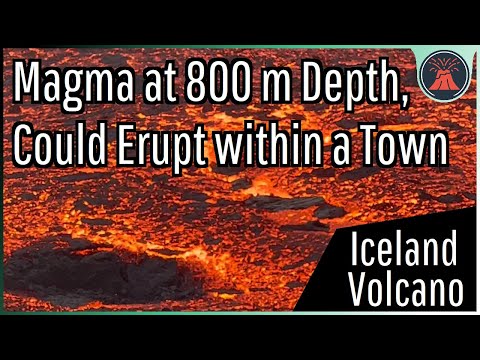 A Volcanic Eruption is Imminent in Iceland; Magma is Underneath a Town & at 800 m Depth