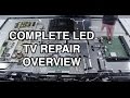Led tv repair tutorial  common symptoms  solutions  how to repair led tvs