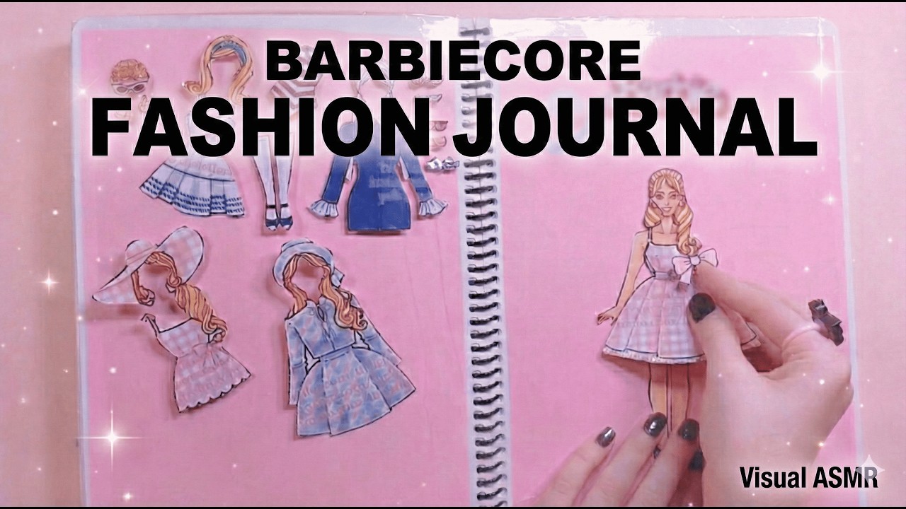 Soft Pink Fashion Styling 🌸 | Aesthetic Journal Composition (Barbiecore Inspired)
