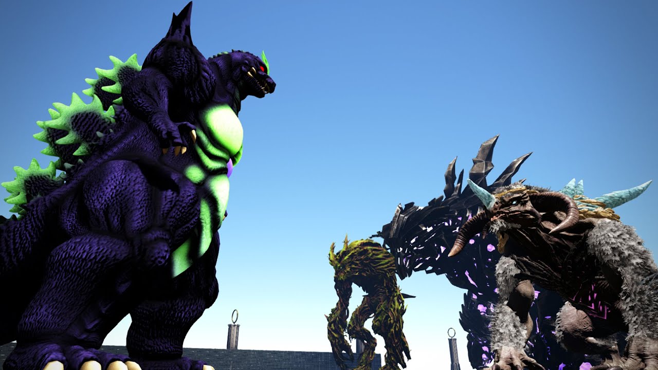 SUPER GODZILLA vs TITANS | Ark Battle