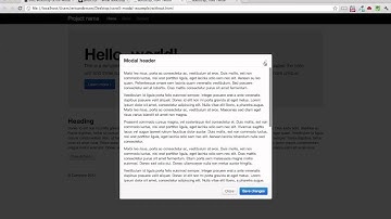 Bootstrap Scroll Modal Demo