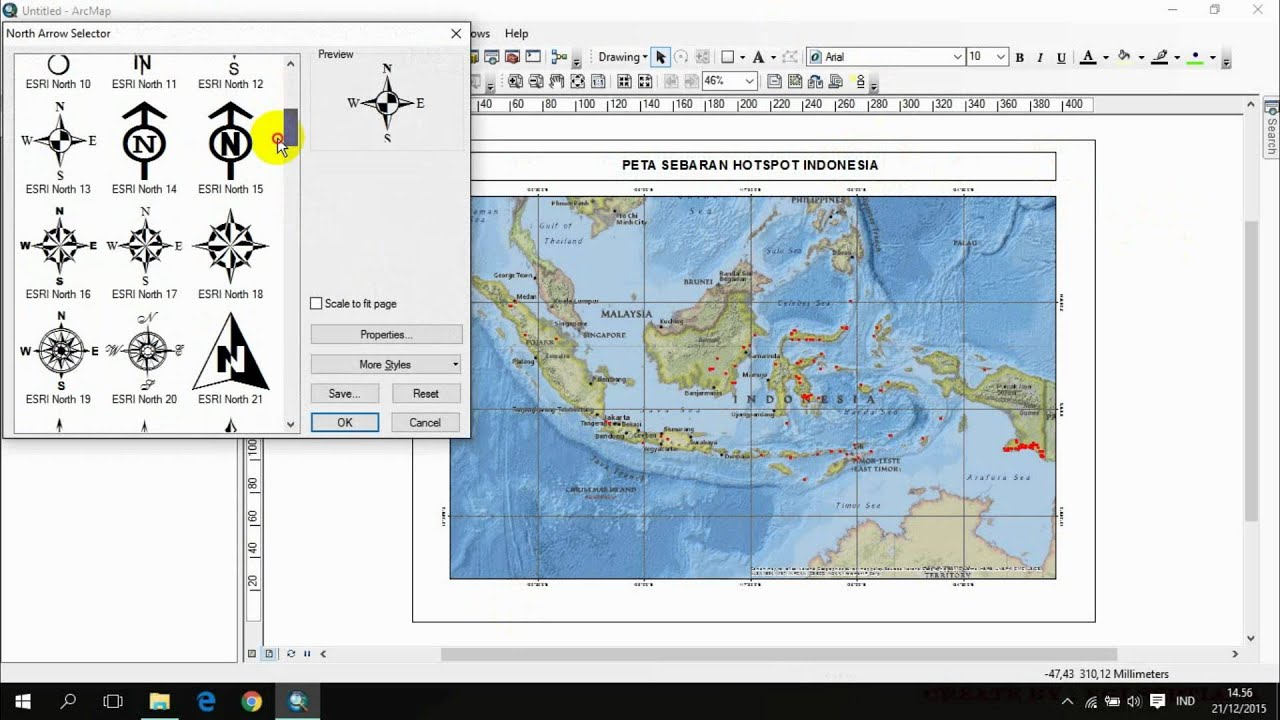 MEMBUAT PETA DENGAN ARCGIS BASEMAP