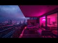 Rainy Rooftop Night 🌧️ Deep Focus Lofi for Study, Work &amp; Overthinking Nights