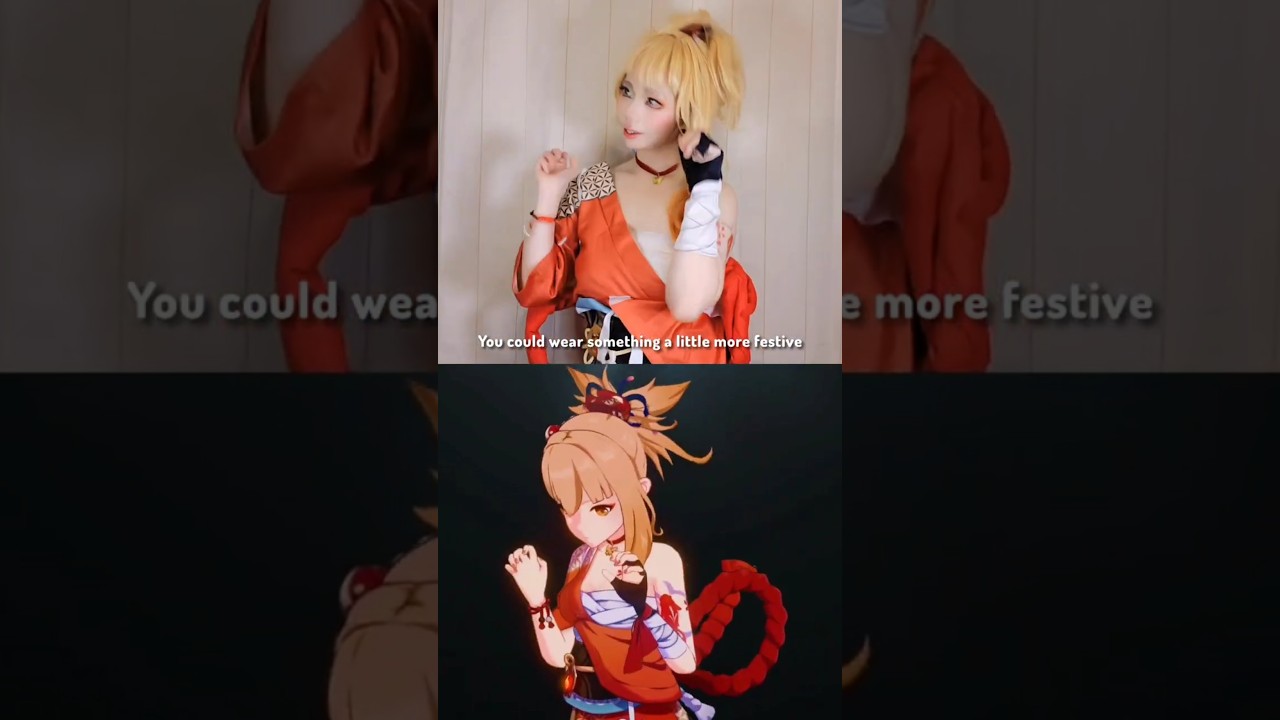 Who still remembers this cute scene - It's been 4 years. #yoimiya #yoimiyacosplay #genshinimpact