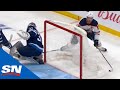 Connor McDavid Fakes Out Connor Hellebuyck Before Wraparound Goal