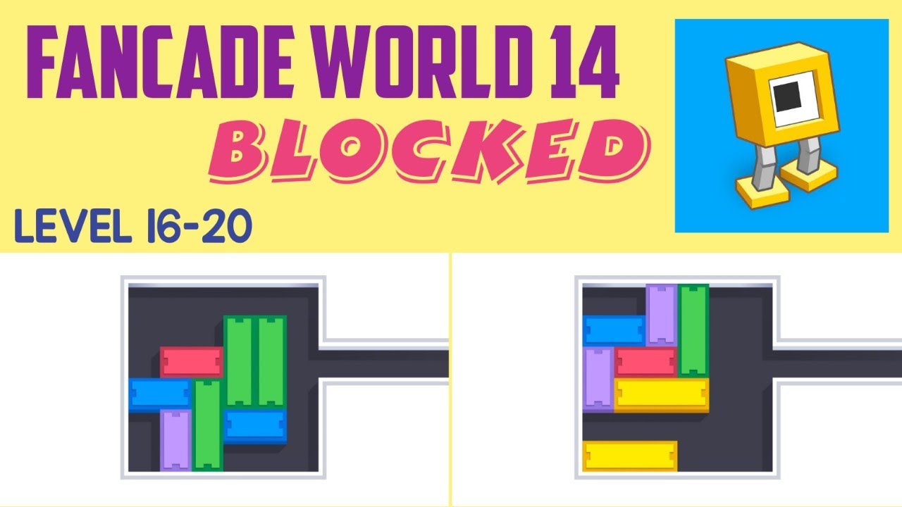 Fancade World 14 | BLOCKED Gameplay Walkthrough | Level 16-20