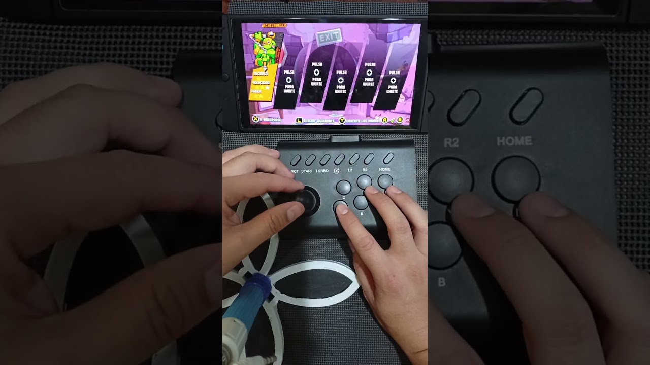 Probando BSP-Y01 Joystick tipo Arcade en Switch 2 tmnt tortugas Ninjas 