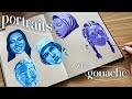 Portrait painting with gouache  how to improve tips and tutorial