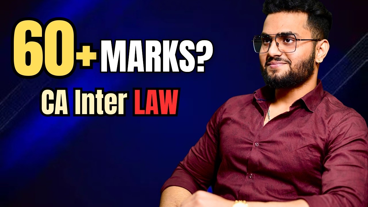 CA Inter LAW Exemption Strategy 2026 | Avoid These Mistakes - YouTube