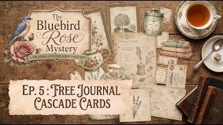 Full ✨Day 5: Discovery in London | + FREE Junk Journal Cascade Cards | The Bluebird Rose Mystery News