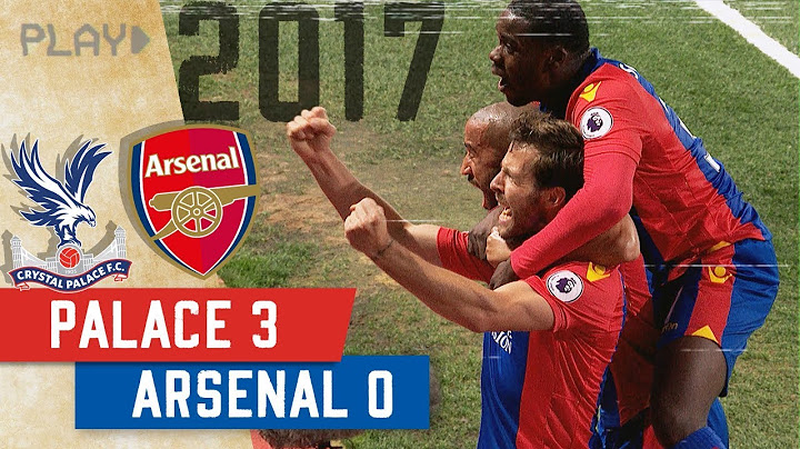 Crystal Palace v Arsenal | 3-0 Selhurst Win