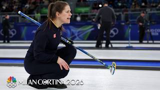 Team USA slips vs. Sweden in women's curling round robin | Winter Olympics 2026 | NBC Sports