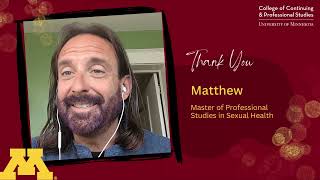 Matthew - Thank You Donors 2023