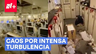 Avión acaba como en película de zombis tras intensa turbulencia  N+